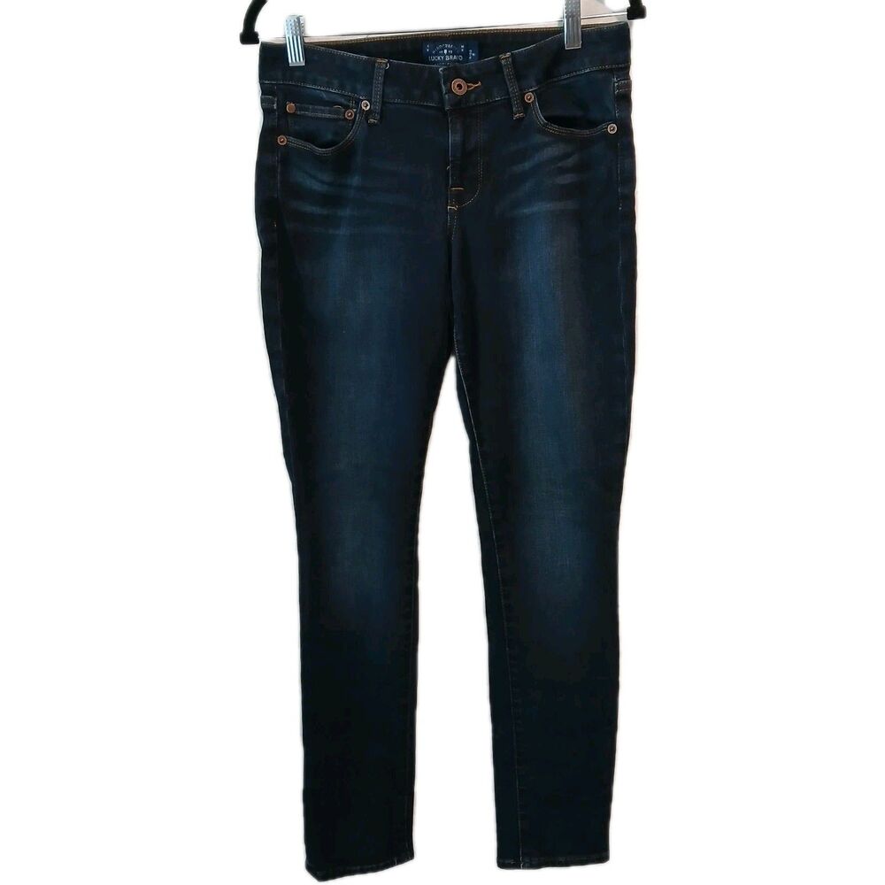 Lucky Brand Jeans Women's 6/28  Blue Dark Wash Lolita Skinny Straight Leg Jeans